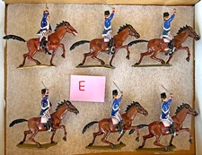 Reamsa Napoleonic French Cuirassiers in Tricorns - 6 painted gloss finish set E