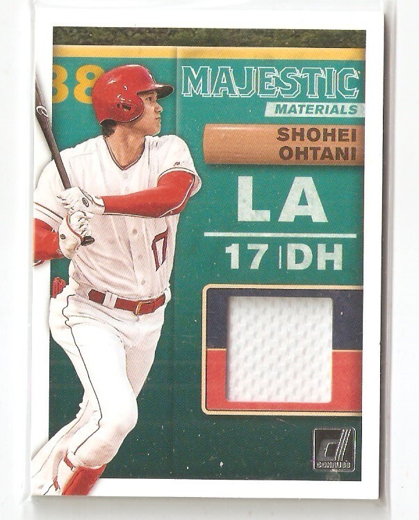 大谷翔平 2019 paniniパッチカード MajesticMaterials 2019 Panini Dndrus Majestic Materials RC Jersey Shonei