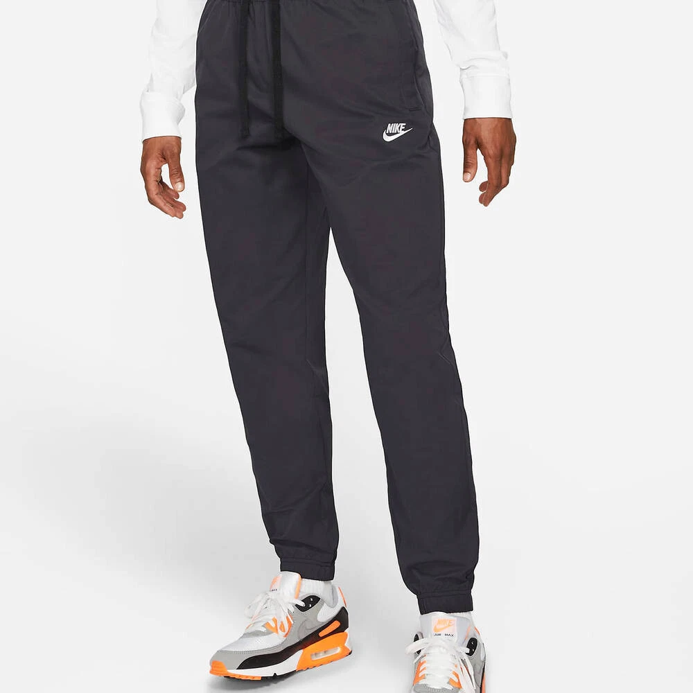 Woven Track Pants with Contrast Side Tape Detail and Reflective Logo