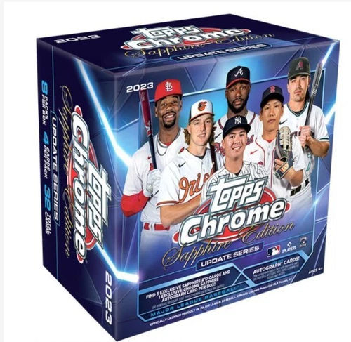 2023 Topps Chrome Update Baseball Sapphire Edition Sealed Hobby Exclusive Box
