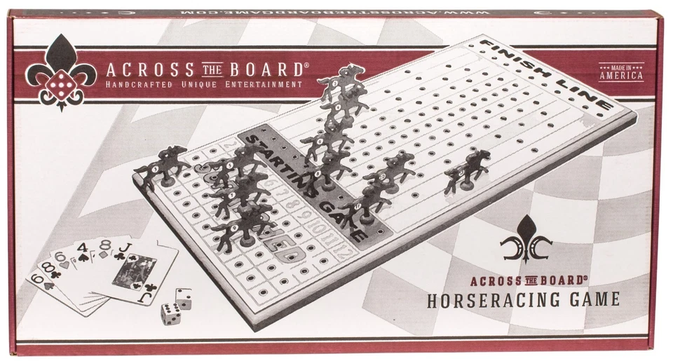 Across The Board Horseracing Game Maple Wood Gametop Authentic 2007 St Louis MO - Image 2 of 4