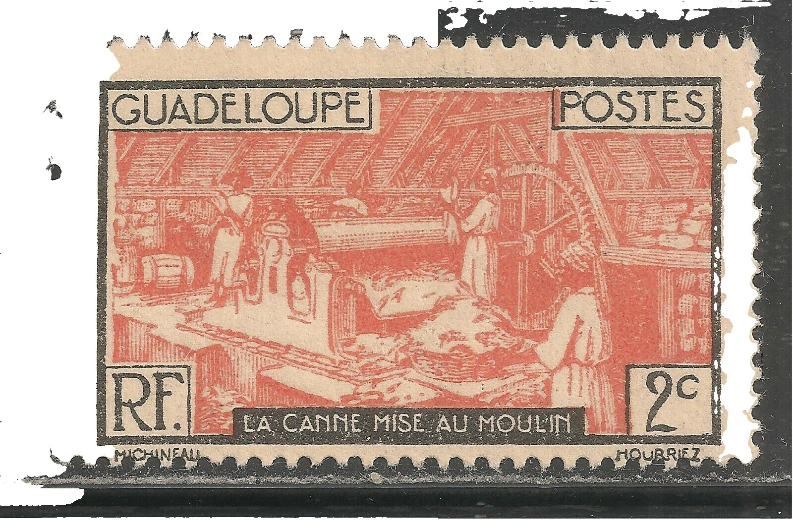 VF (Very Fine) Mint Hinged Guadeloupean Stamps