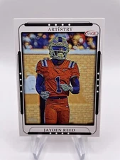 2023 SAGE Artistry Black Jayden Reed #71 Rookie Card RC Green Bay Packers