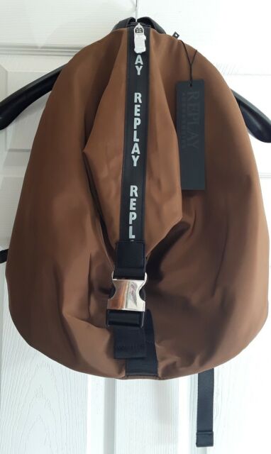 REPLAY Technical Backpack Golden Brown.