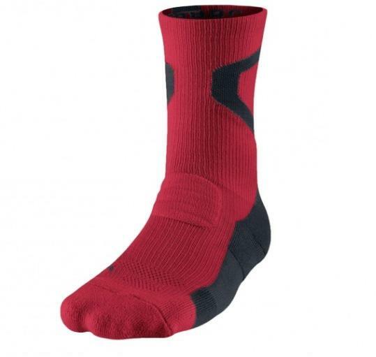 Nike Air Jordan 3Y-5Y Womens 4-6 Dri-Fit Jumpman Crew Socks Red