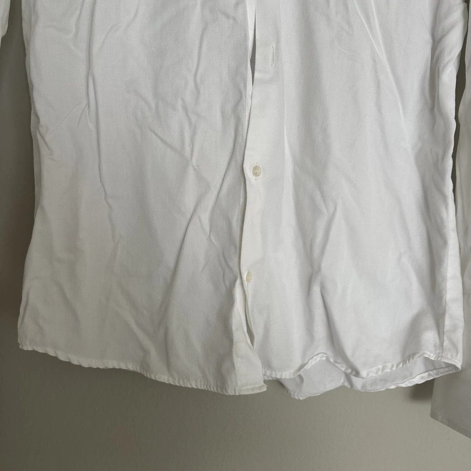 Camisa Esmoquin Giorgio Armani Le Collezioni Hecha en Italia Blanca Talla 16/41 Grande Foto 3 de 4