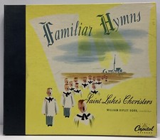 Familiar Hymns 10” 78 RPM 4 Record Set St Lukes Choristers William Ripley Dorr