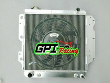 3 ROW Aluminum Radiator + Fan FOR Jeep Wrangler YJ TJ LJ RHD 1987-2006 AT/MT