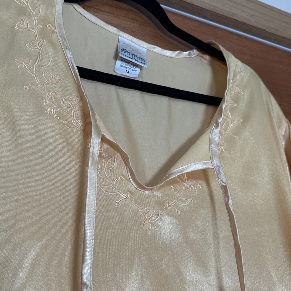 Винтажный Suzanne Somers Loungewear коллекции пижамы сна платье кокетка - Изображение 3 из 4