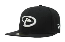 New Era 59Fifty Men Women Hat MLB Basic Arizona Diamondbacks Black Big Size Cap
