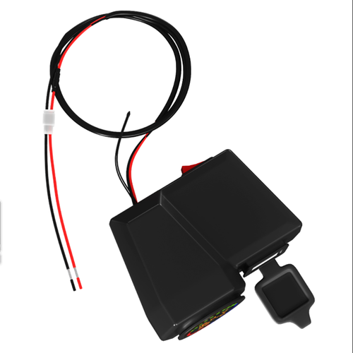 Motorcycle Handlebar Dual USB Charger 24V with Digital Voltmeter Thermometer - Zdjęcie 6 z 17