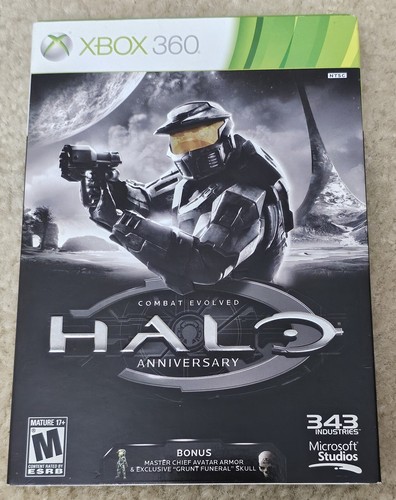 Xbox 360 Halo Combat Evolved Anniversary Pre-owned Complete w/Slip Cover