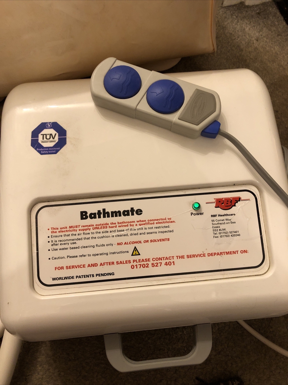 RBF Healthcare Bath buddy Bathmate Inflatable Bath Seat / Lift w