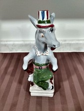 Vintage Donkey Democrat Decanter BARDI UBALDO Made In Italy  EMPTY