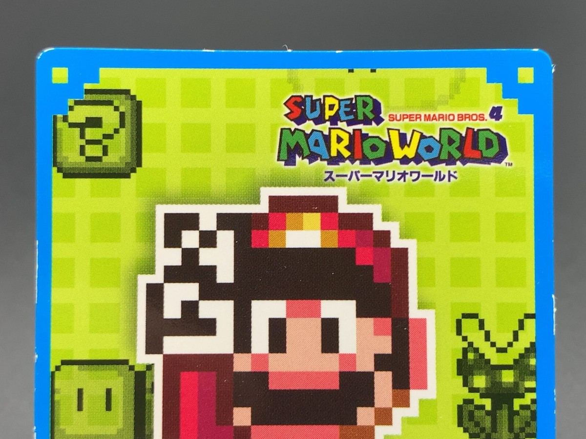 Mario 1990 01 Super Mario World Bros Card Top Nintendo | eBay
