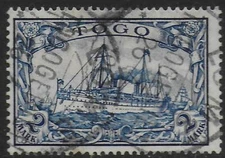 German Togo stamps 1900 MI 17 CANC VF Ships