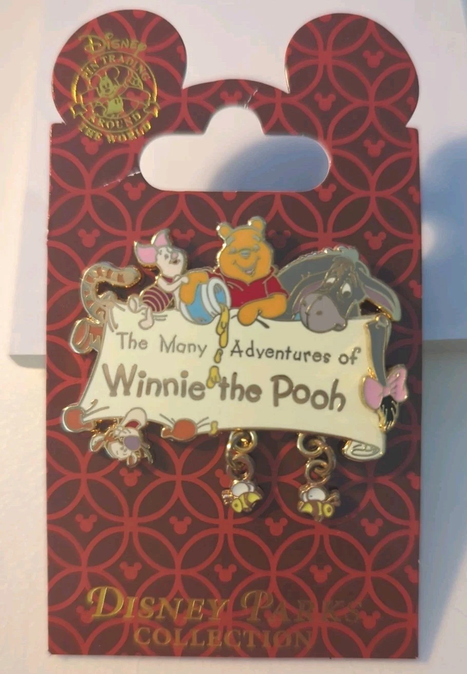 Disney The Many Adventures Of Winnie The Pooh Bees Dangle Pin Tigger Piglet...