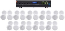 JBL VMA260 60w 8-Input Amplifier 36 8" JBL Speakers For Restaurant/Bar/Cafe