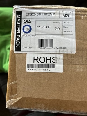 SEALED MASTER CASE IOTA ETS20 DR HITEMP Emergency Ballast 277V 20-Pack