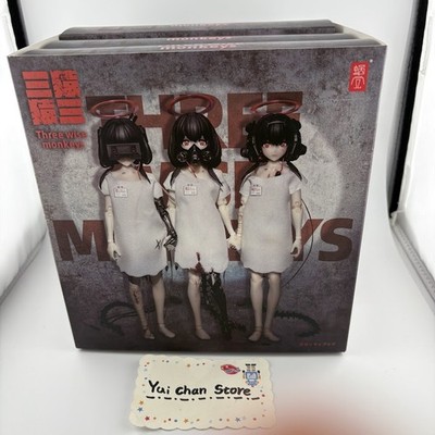 Three Wise Monkeys Premium Set 1/12 Scale Action Figure Snail Shell