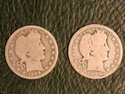 1908-O 25C Barber Quarter And 1906 Barber Quarter  Set of 2