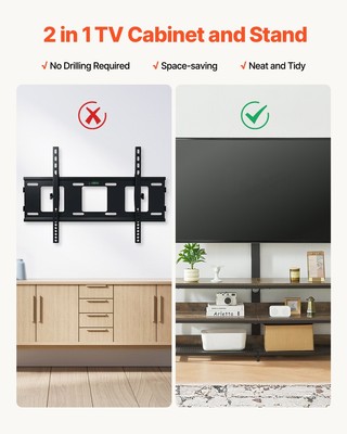 New 48'' TV Stand with Mount New up to 75 in TVs, Entertainment Center with Pow