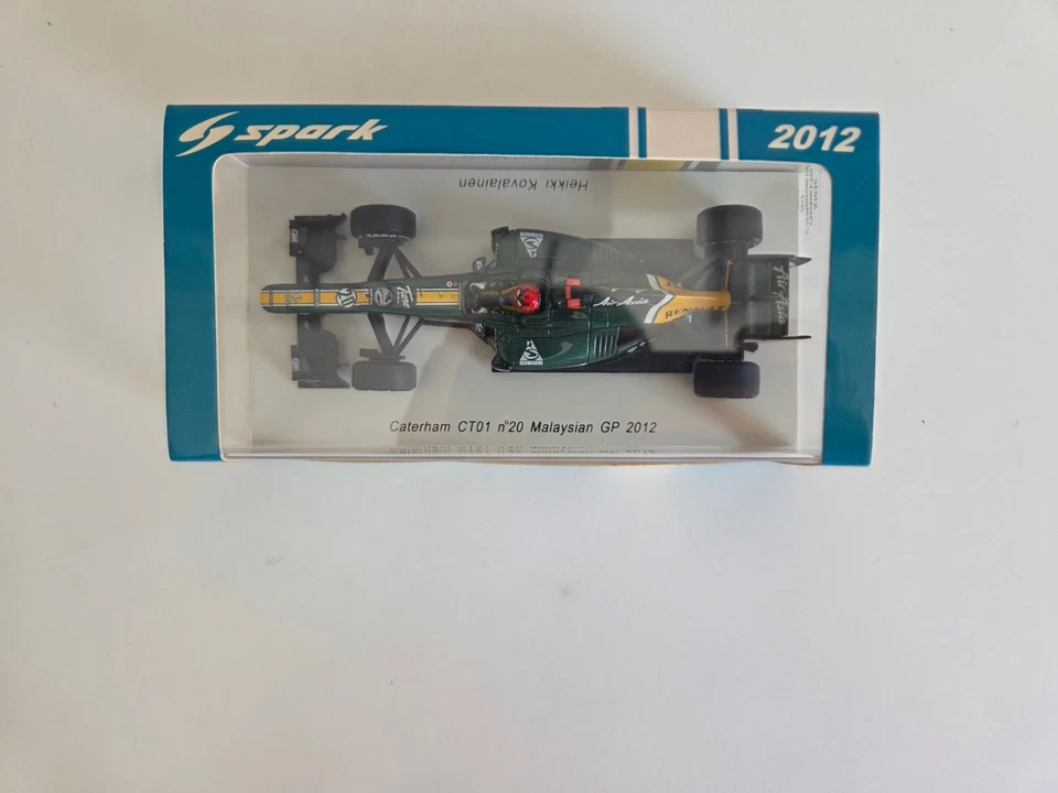 Spark 1/43 Caterham CT01 H. Kovalainen - Angry Birds, Malaysian Gp 2012 - S3036 - Immagine 4 di 4