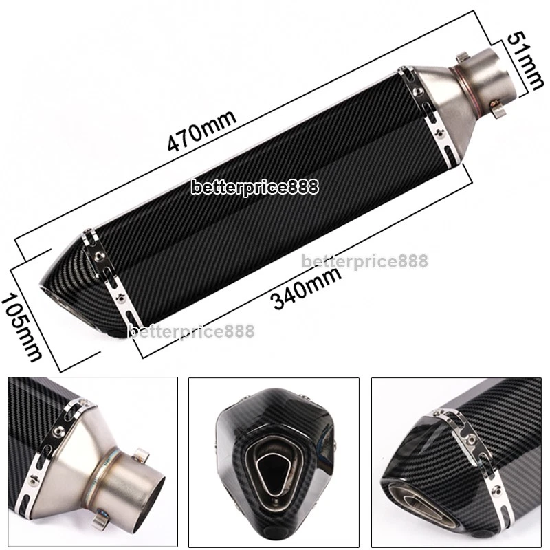 Tubo de escape médio com pontas silenciadoras para BMW F650GS F700GS F800GS F800R - Imagem 4 de 4