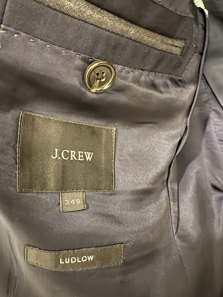 Traje de lana azul marino 34S J.CREW Ludlow para hombre Foto 3 de 4