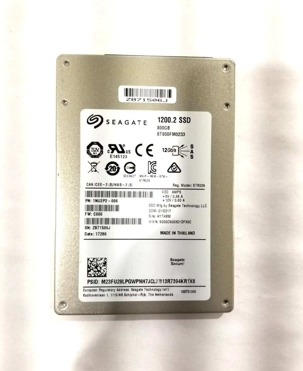 Seagate SAS Solid-State Drives 800 GB Storage Capacity for sale | eBay