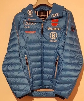 DSV Bogner down jacket Germany size 50 ML jacket ski jacket team jacket 15/16 Blue