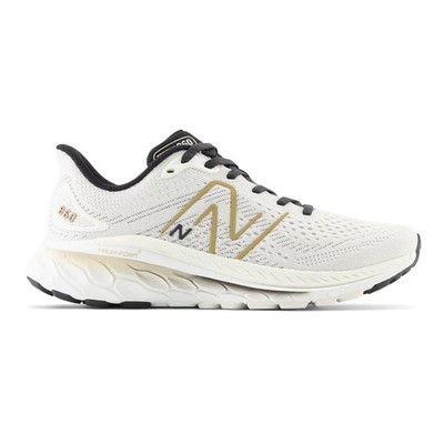 Women's New Balance Fresh Foam X 860v13, Sea Salt/Black, 12 D Wide US