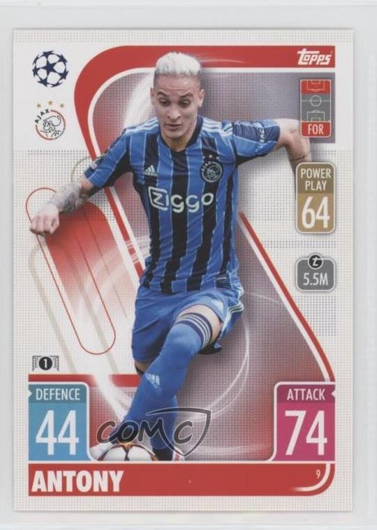 2021-22 Topps Match Attax UEFA Club Competitions Antony #9 0q7