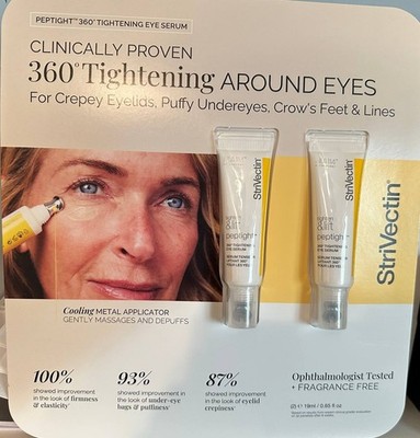 Dual pack Strivectin Peptight 360 Tightening Eye Serum New  0.65 oz / 19mL
