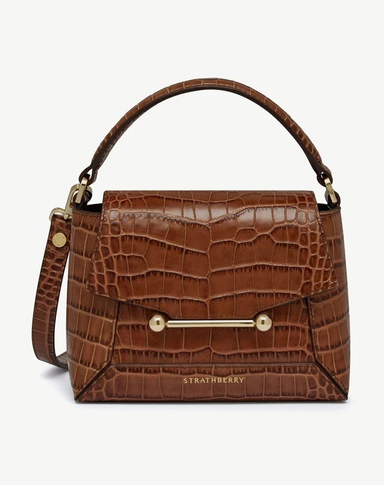Strathberry Mosaic Nano Crossbody Bag – Brown – New w/o Tags – $550 Retail