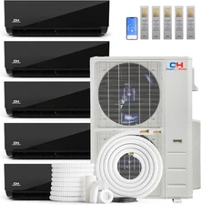 60,000 BTU 230V 5-Zone Ductless Mini Split Air Conditioner & Heat Pump – 9K (x5)