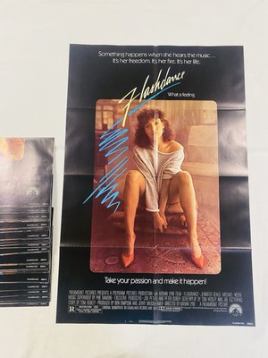 *NOS* 1983 FLASHDANCE ORIGINAL 27x41 MOVIE POSTER NEVER OPENED JENNIFER BEALS NM
