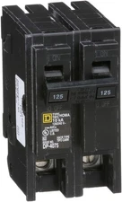 Square D by Schneider Electric Homeline 125 Amp Mini Circuit Breaker, 2 Pole, 12