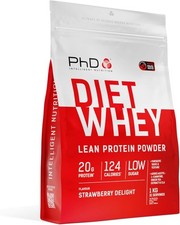1KG PHD Nutrition Diet Whey Strawberry Delight 1kg High Protein Lean Matrix 23.95 per kilo