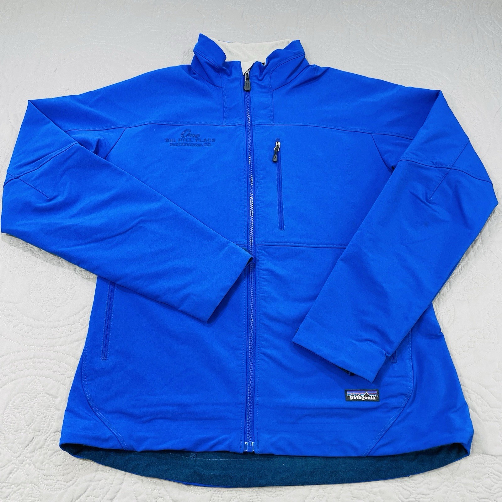 Patagonia Mens Large Blue Full Zip Windbreaker Jacket 11397 Ceylon