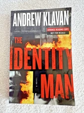 The Identity Man - Advanced Reading Copy Paperback Signed Klavan, Andrew
