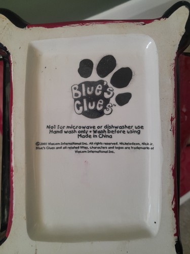 Vintage Nick Jr. Blues Clues Cookie Jar Ceramic Biscuit Barrel Kitchen Storage - Picture 8 of 10