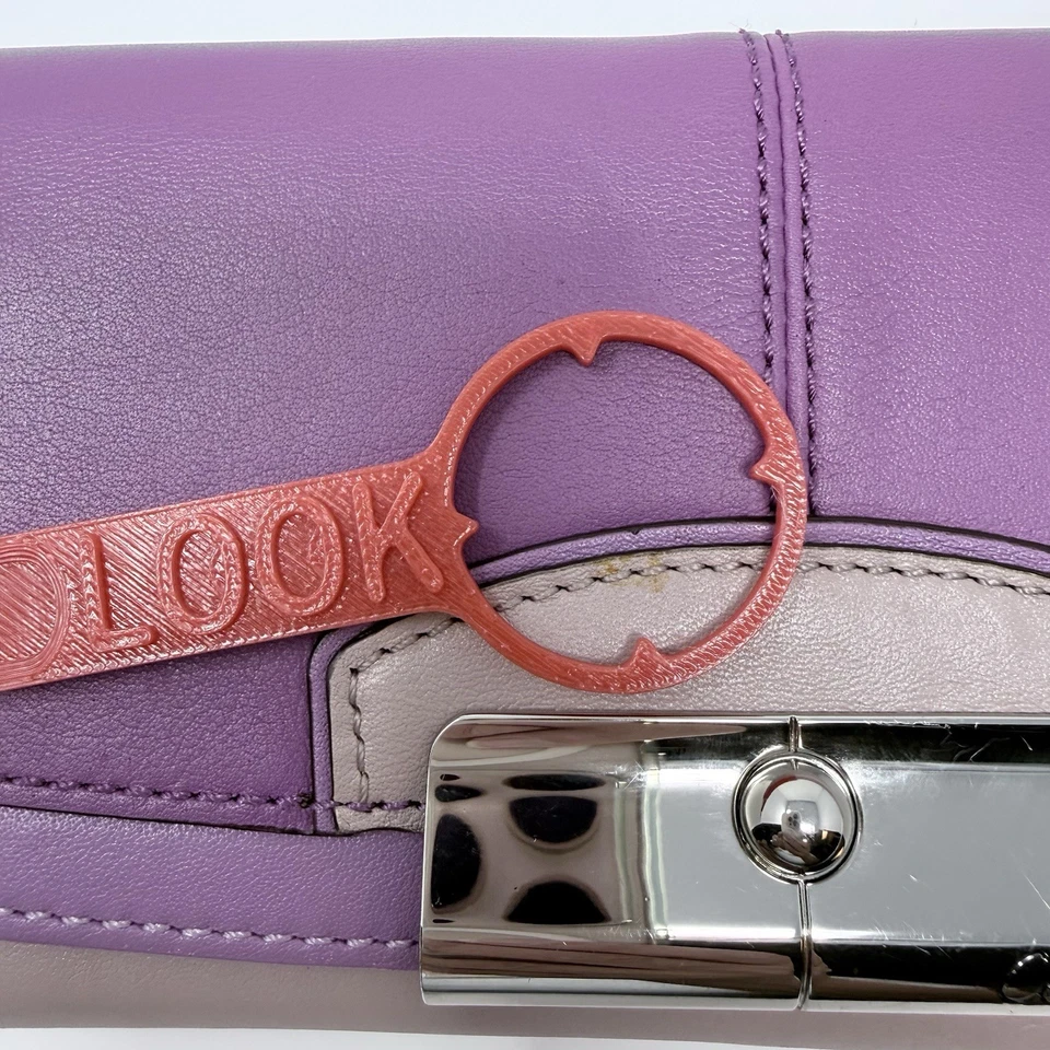 Coach Slim Envelope Wallet Lavender Blush Leather Magnetic Closure – READ - Image 3 of 4