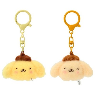 Sanrio Pompompurin Mini Keychain Bag Charm 2-Pack 1.7''H - Matching Smiles Series