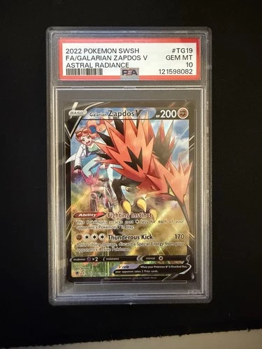 Galarian Zapdos V TG19/TG30 - Astral Radiance - Pokemon Card - PSA 10