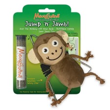 Meowijuana Jump N Jamb Refillable Catnip Cat Toy Monkey