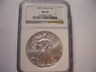 2009  Silver Eagle MS- 70 NGC