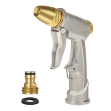 High Pressure Water Spray Gun Metal Brass Nozzle Wash Hose Pipe Car Garden Lawn