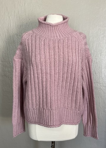 Kut From the Kloth Womens Funnel Neck Sweater Light Rose Casual Career Sz L NWT - Picture 1 of 8