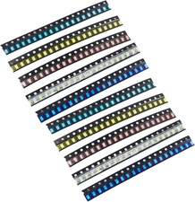 1206 Smd Led Diode Lights Assorted Kit Mini Chip 3.2mm X 1.6mm For Pcb Dc